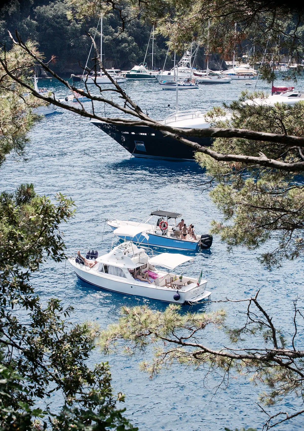 A Lazy Day in Portofino Harbour, Portofino - Nostalgic Edit - Wall Art Print