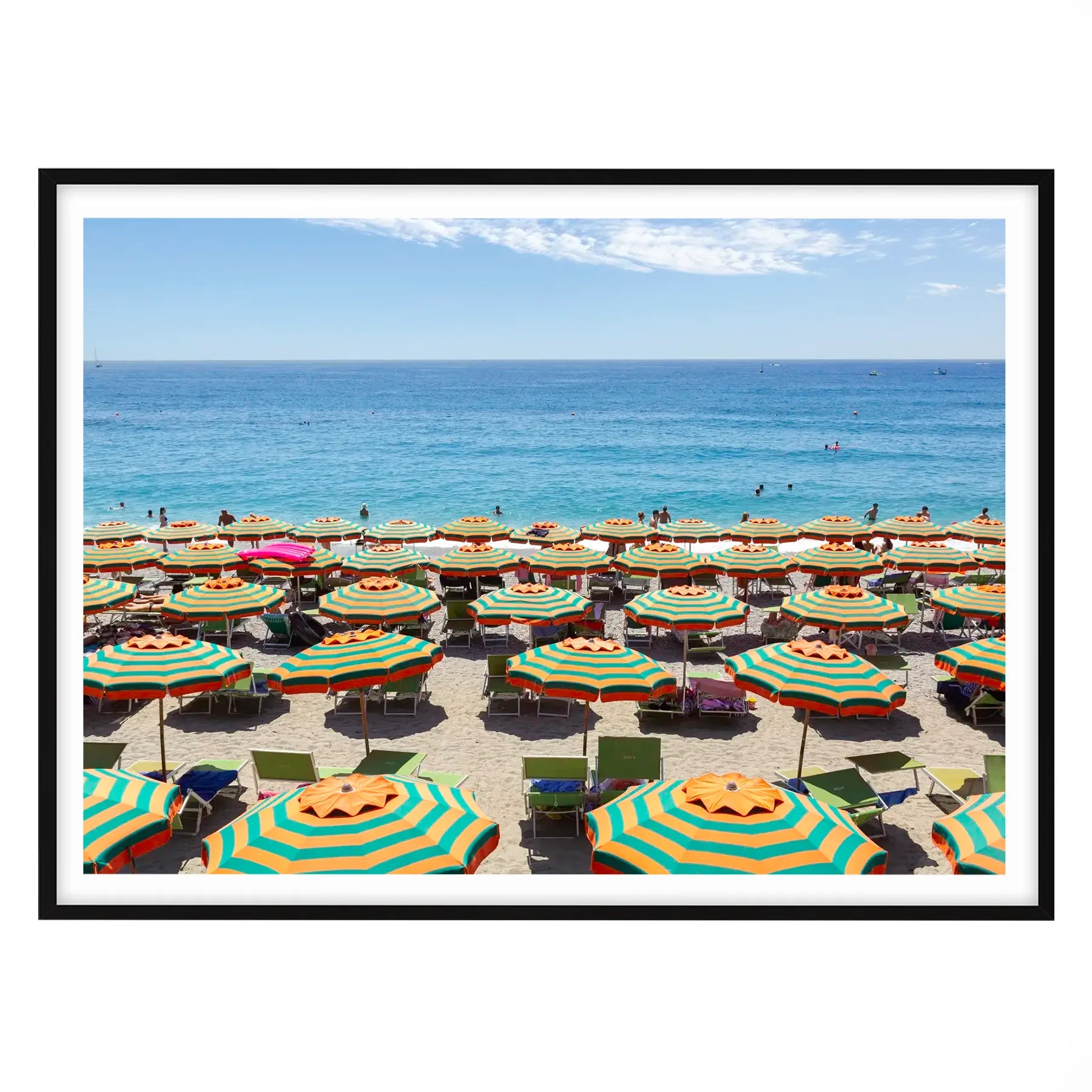 Italian Summer Stripes, Monterosso, Cinque Terre