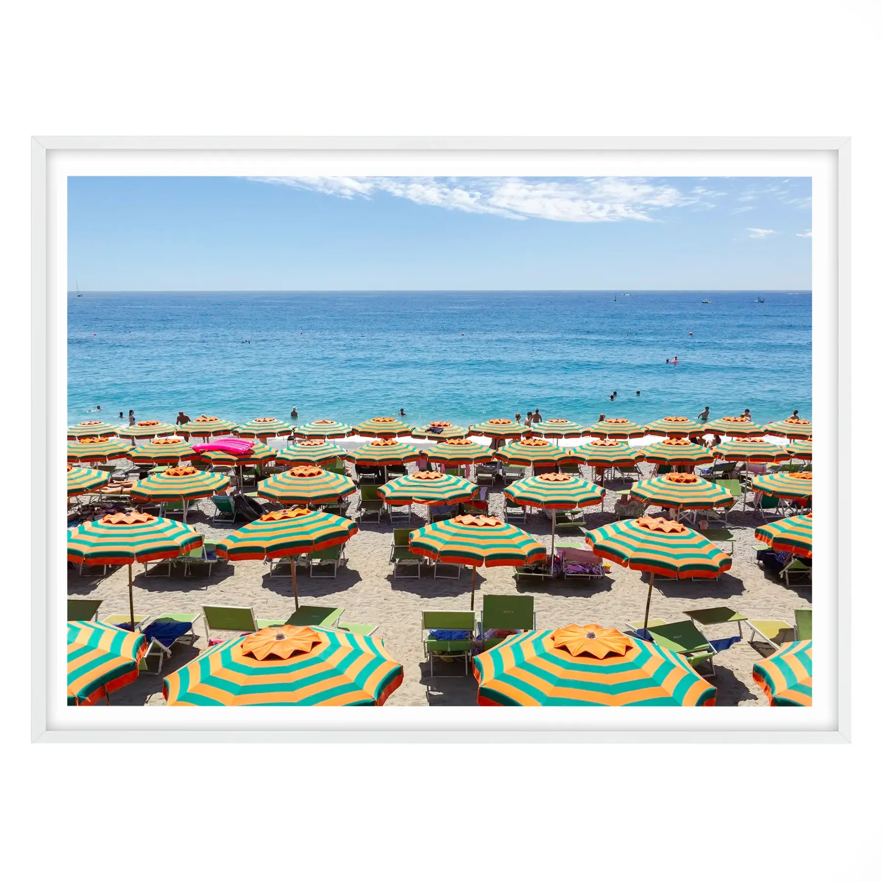 Italian Summer Stripes, Monterosso, Cinque Terre