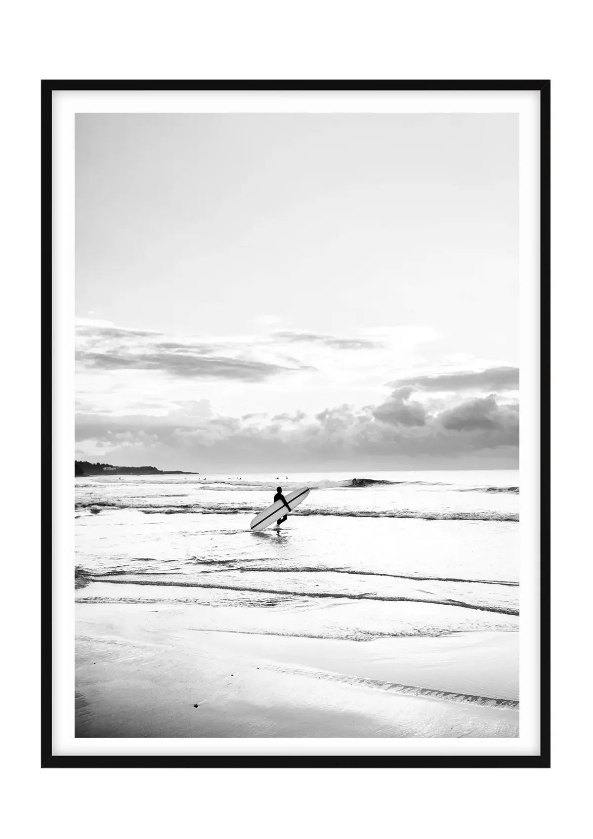 Morning Surf, Manly Beach - Black and White