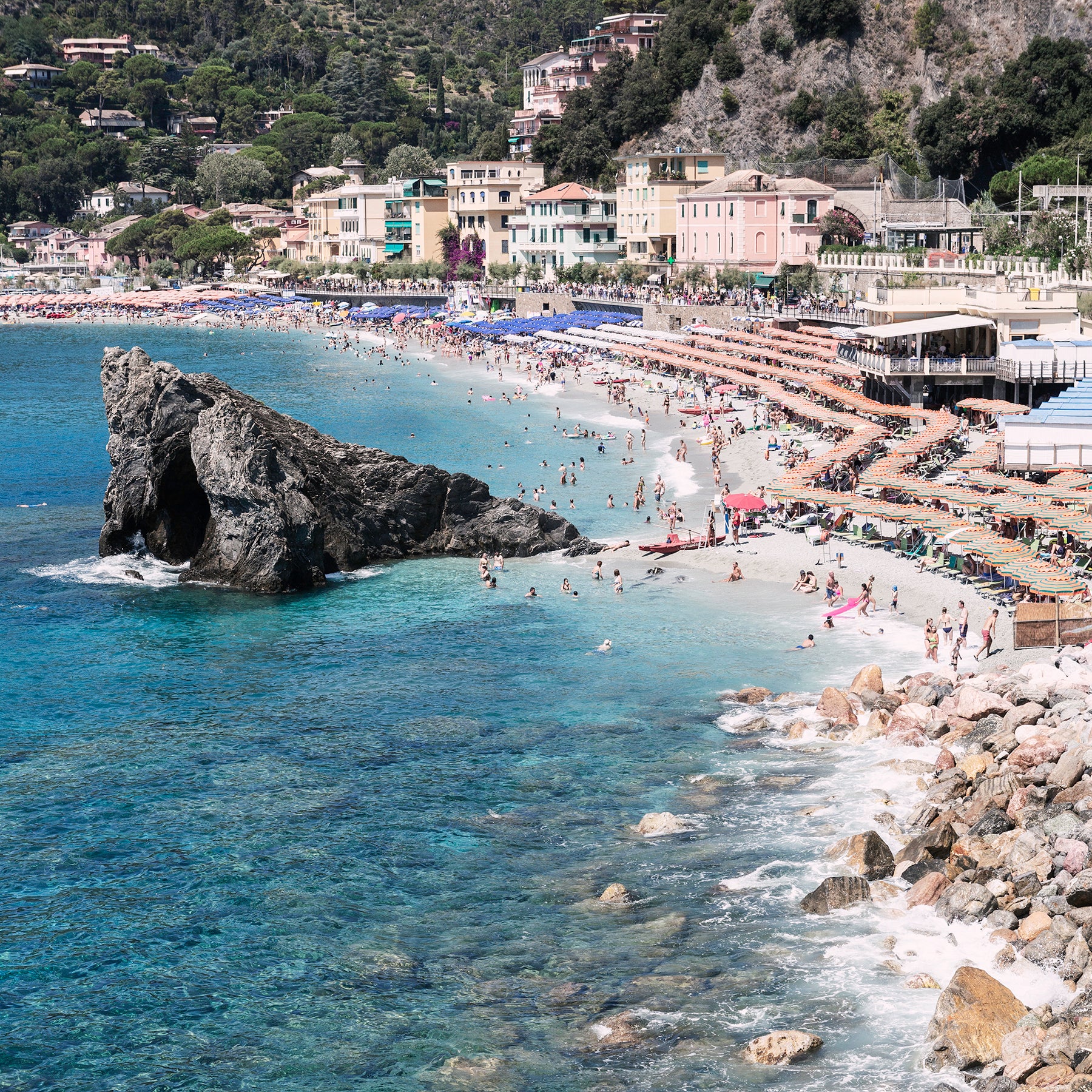 Monterosso Al Mare, Cinque Terre - Nostalgic Edit - Wall Art Print