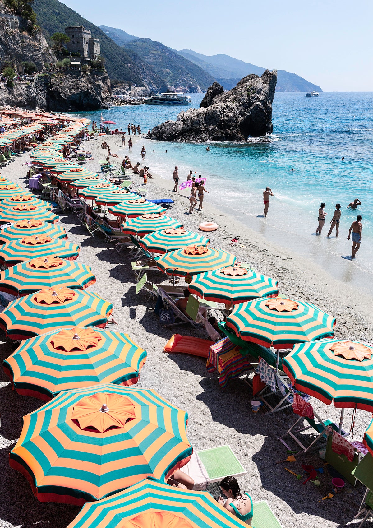 Monterosso Beach, Cinque Terre - Nostalgic Edit - Wall Art Print
