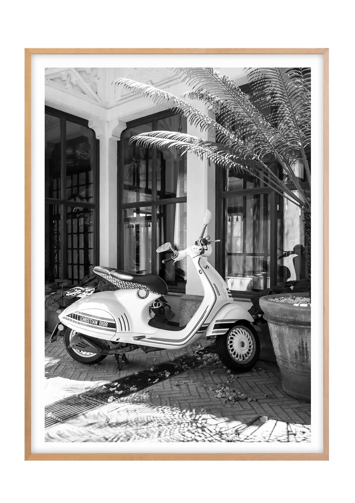The Dior Vespa, Taormina - Black and White