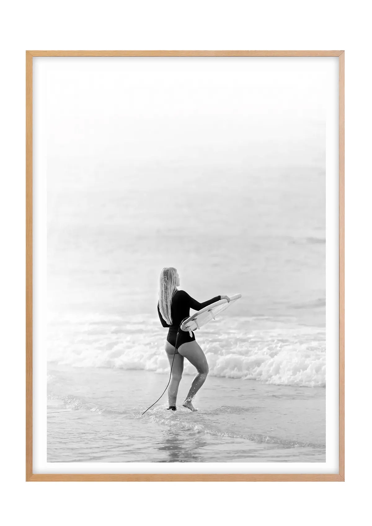 The Early Dawny, Manly Beach - Black and White