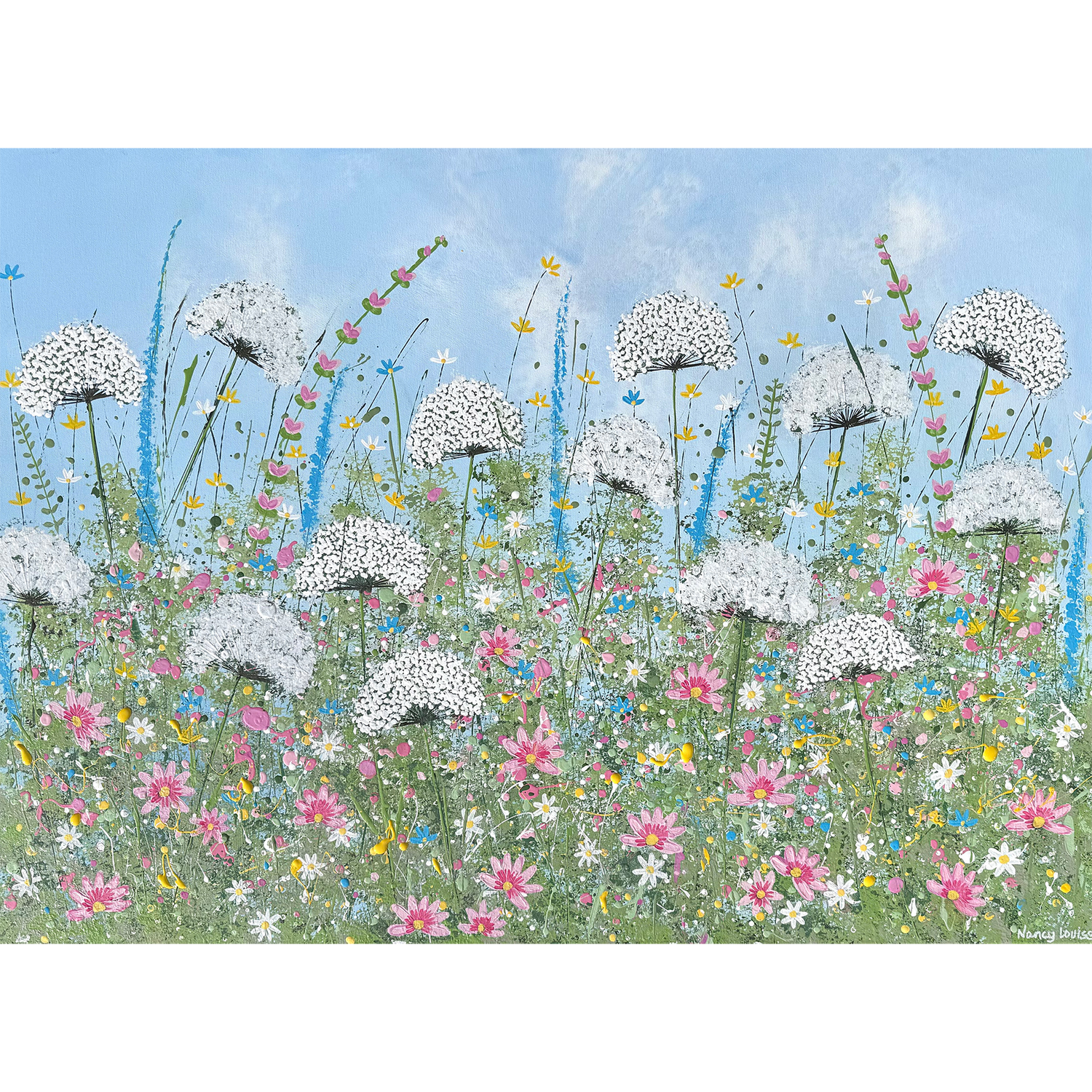 A Field of Whimsy - Nancy Louise Original Painting