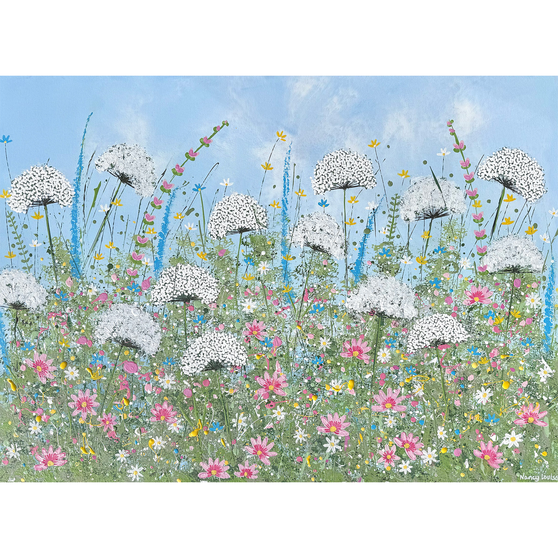 A Field of Whimsy - Nancy Louise Original Painting