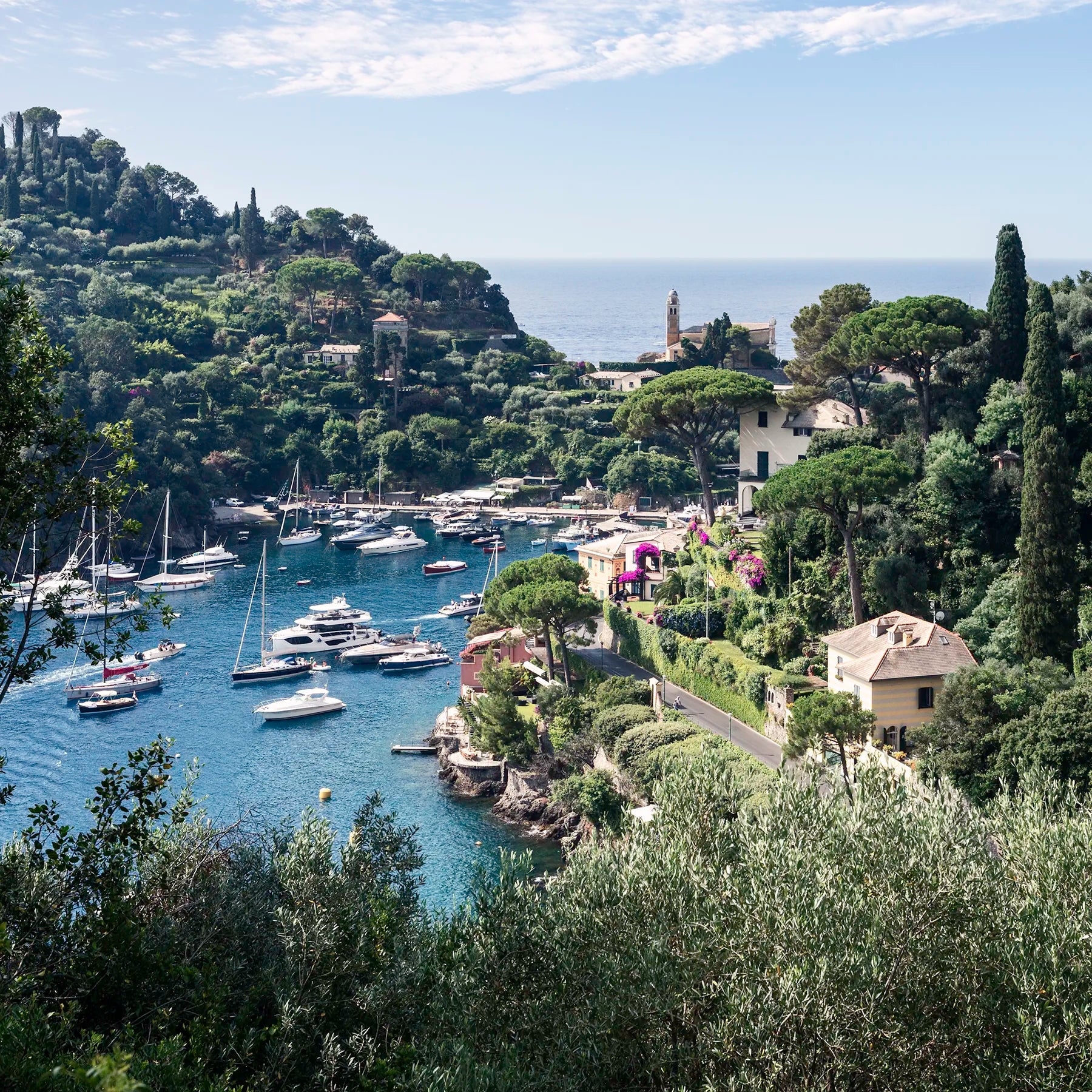 A Moment in Portfofino, Portofino - Square - Nostalgic Edit - Wall Art Print