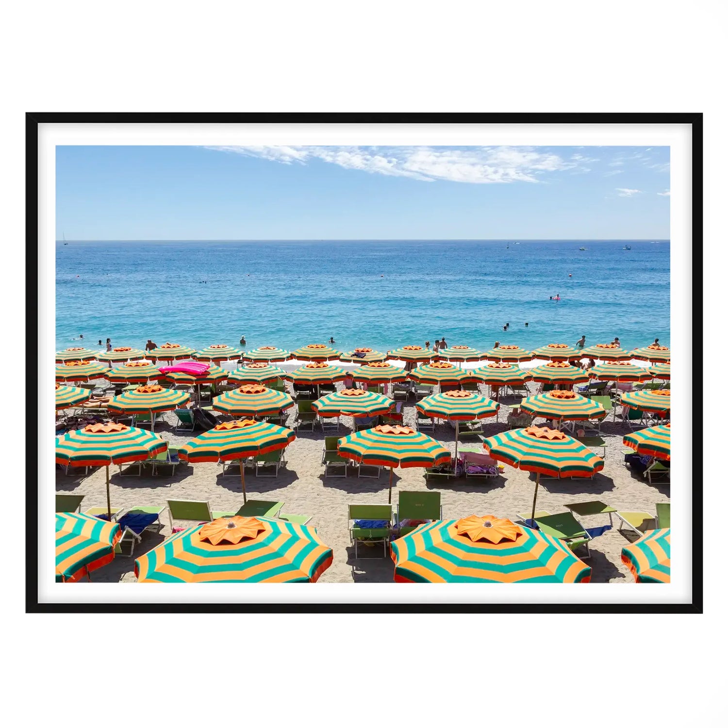 Italian Summer Stripes, Monterosso, Cinque Terre