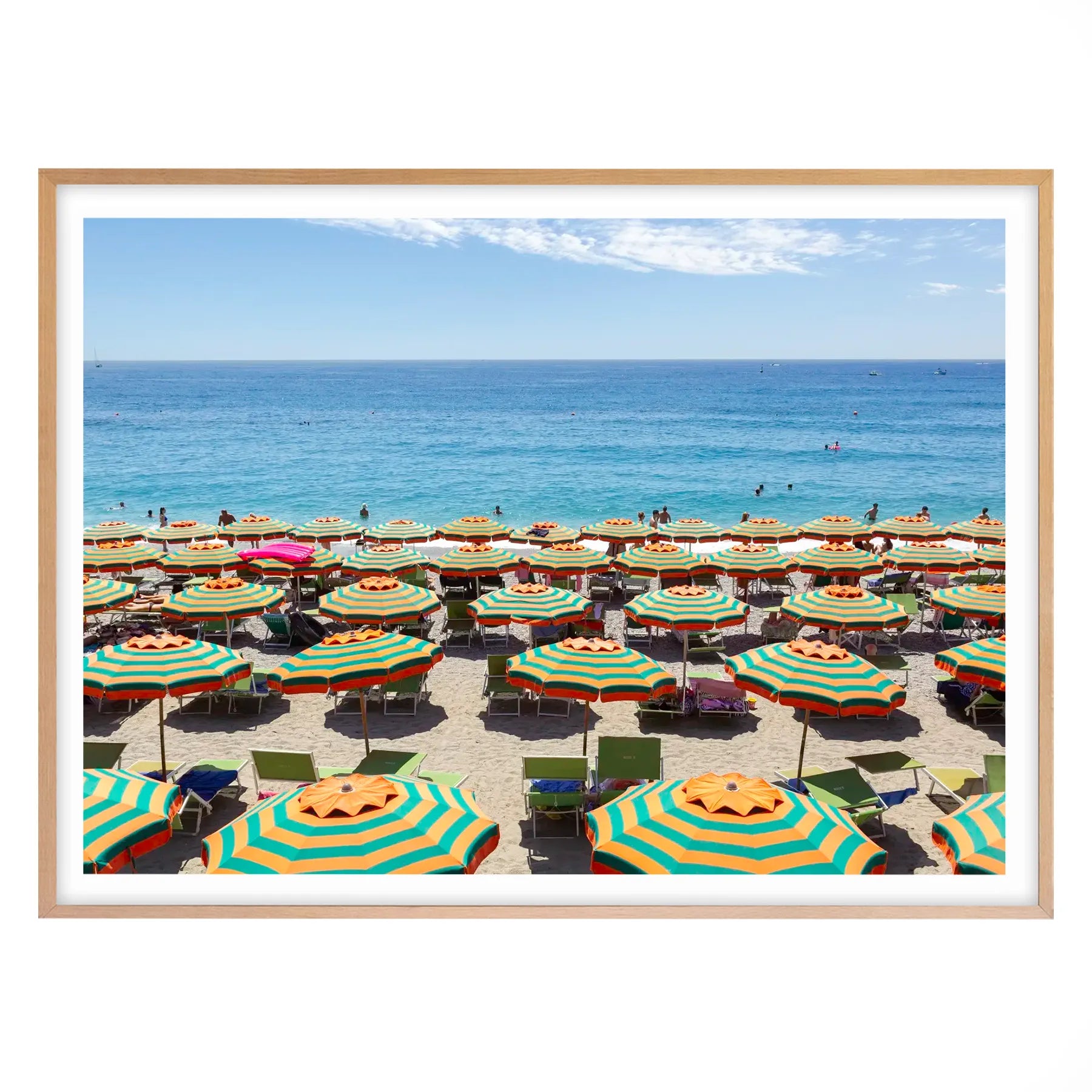 Italian Summer Stripes, Monterosso, Cinque Terre