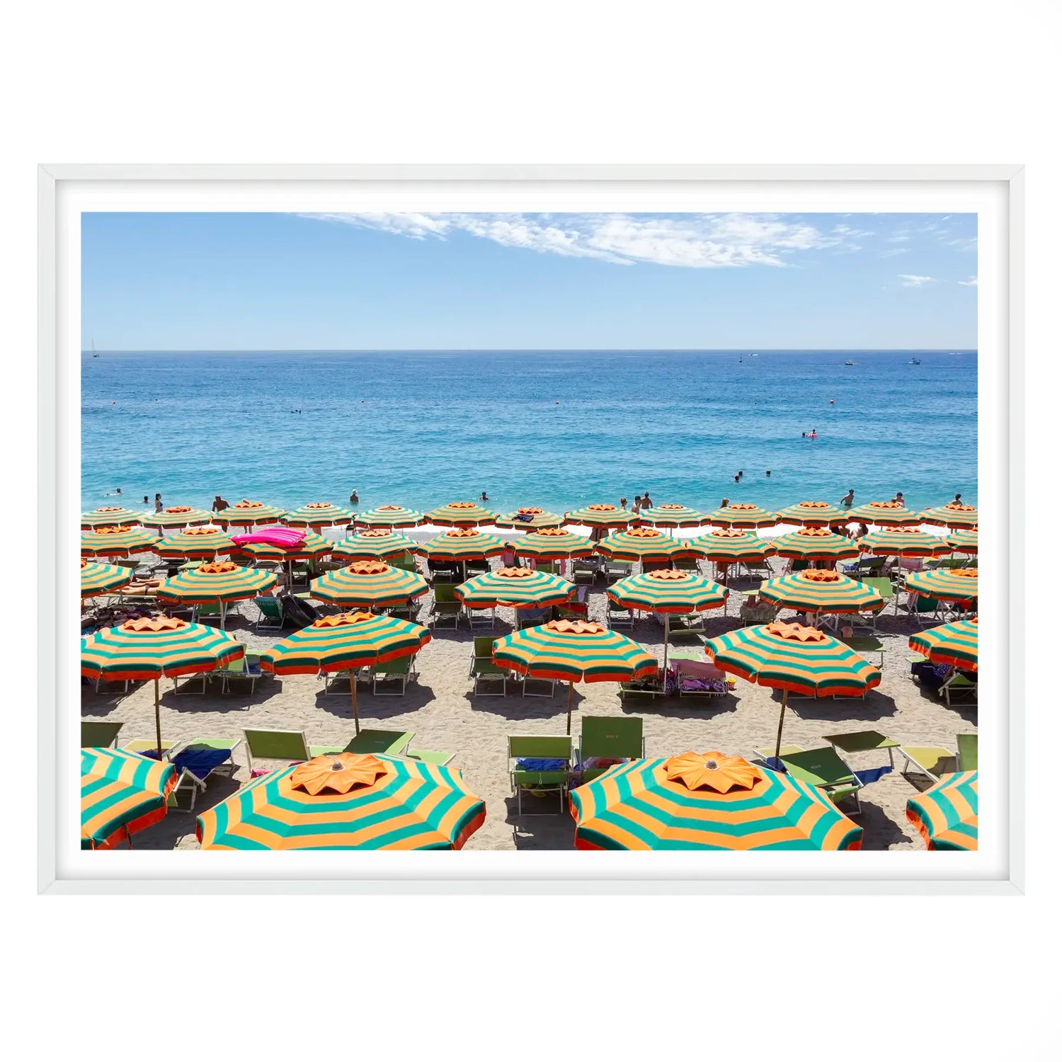 Italian Summer Stripes, Monterosso, Cinque Terre