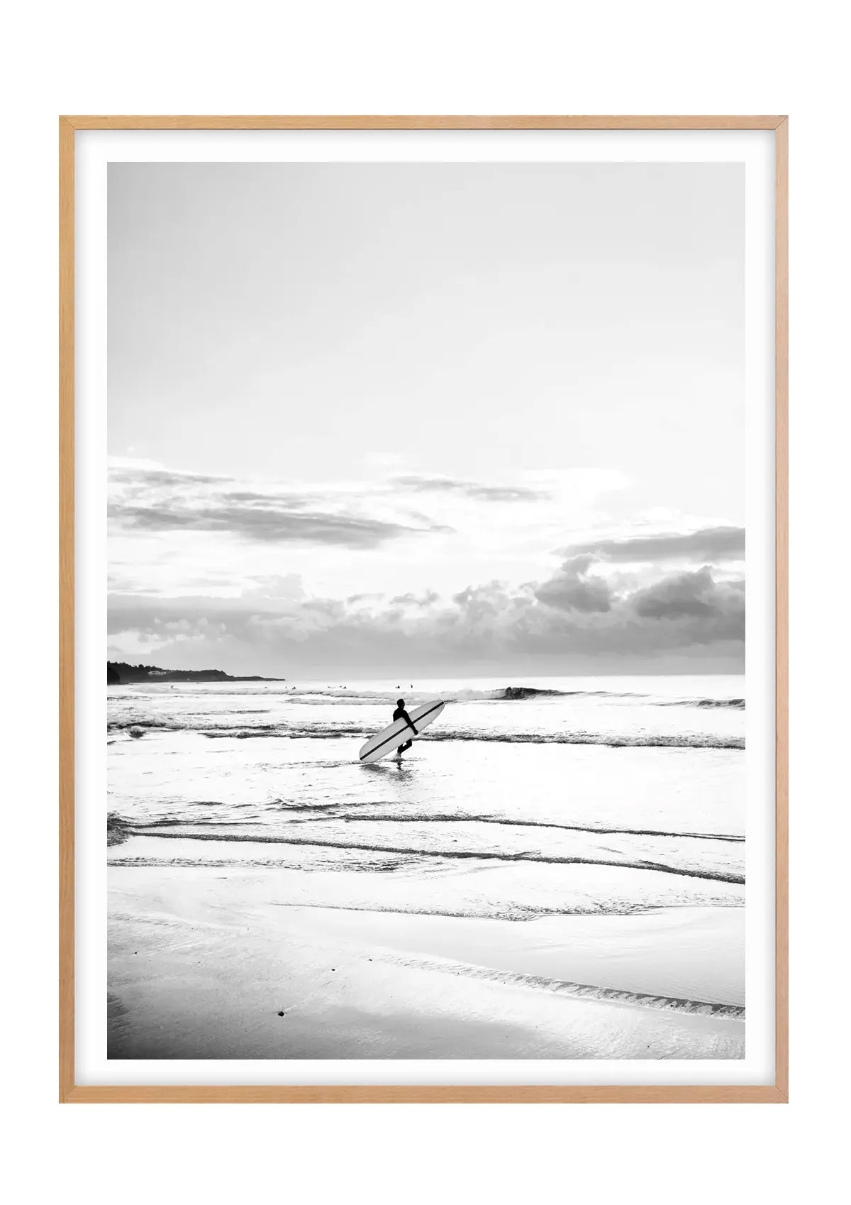 Morning Surf, Manly Beach - Black and White