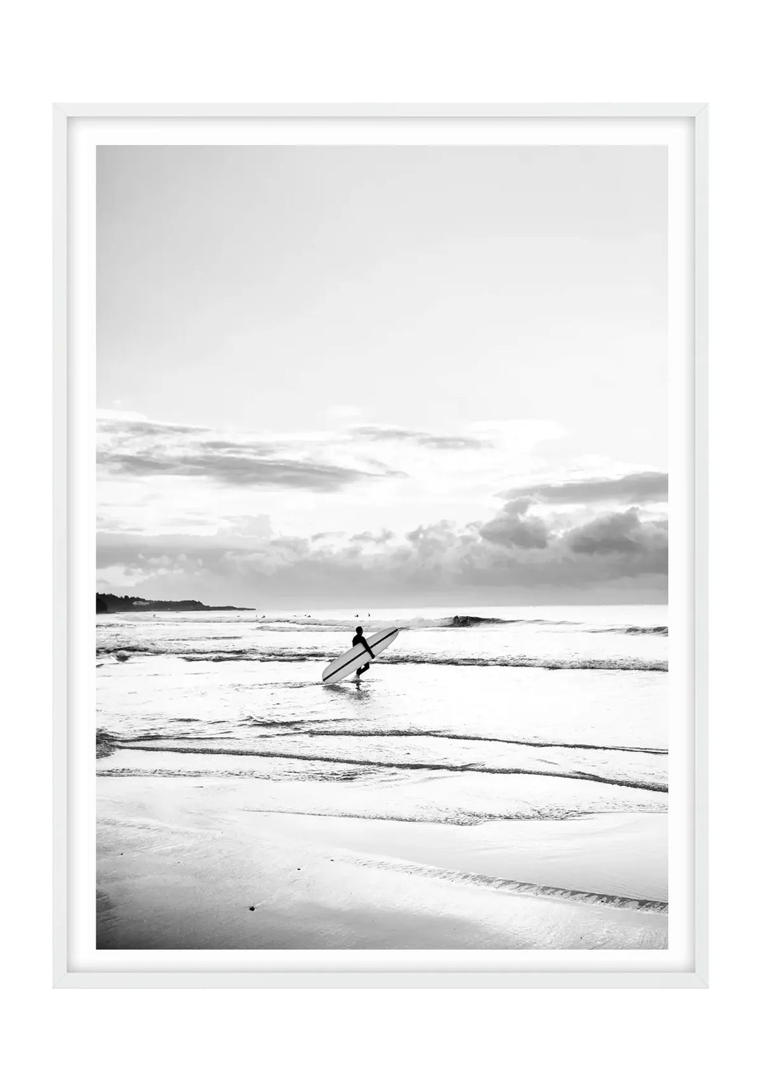 Morning Surf, Manly Beach - Black and White