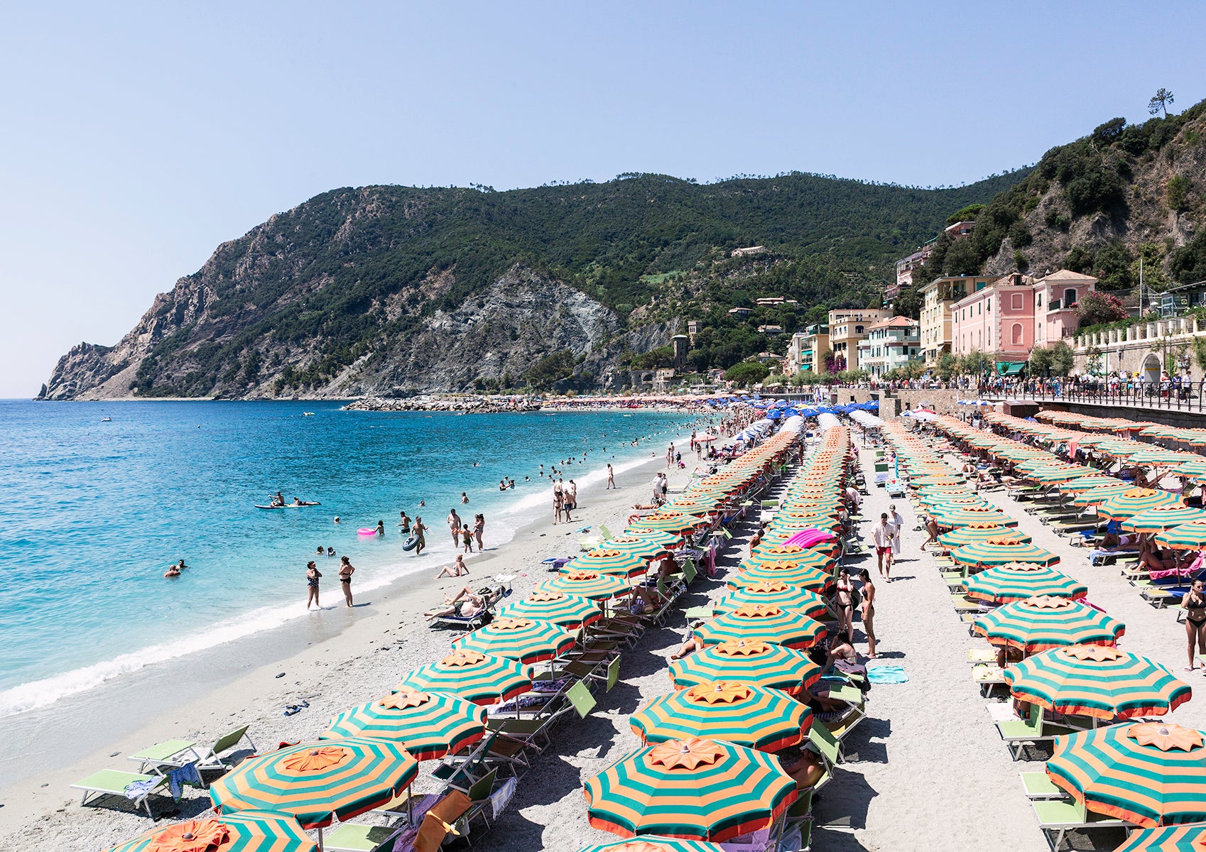 Monterosso Beach Bliss, Cinque Terre - Nostalgic Edit - Wall Art Print