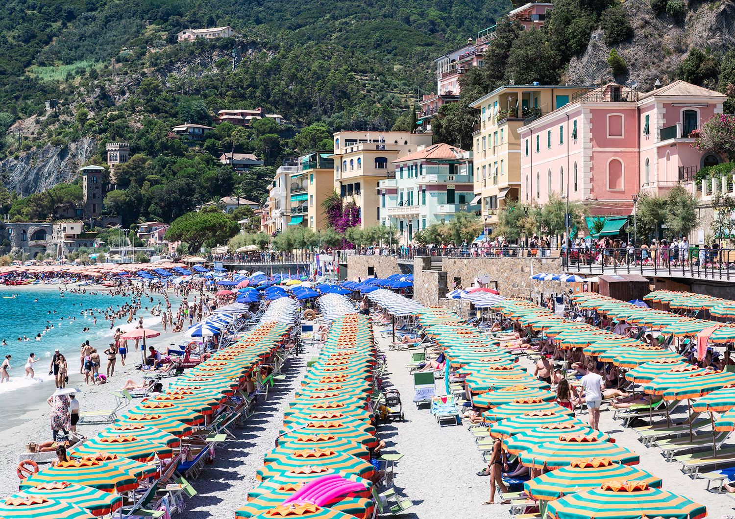 Monterosso Vibes, Cinque Terre - Nostalgic Edit - Wall Art Print