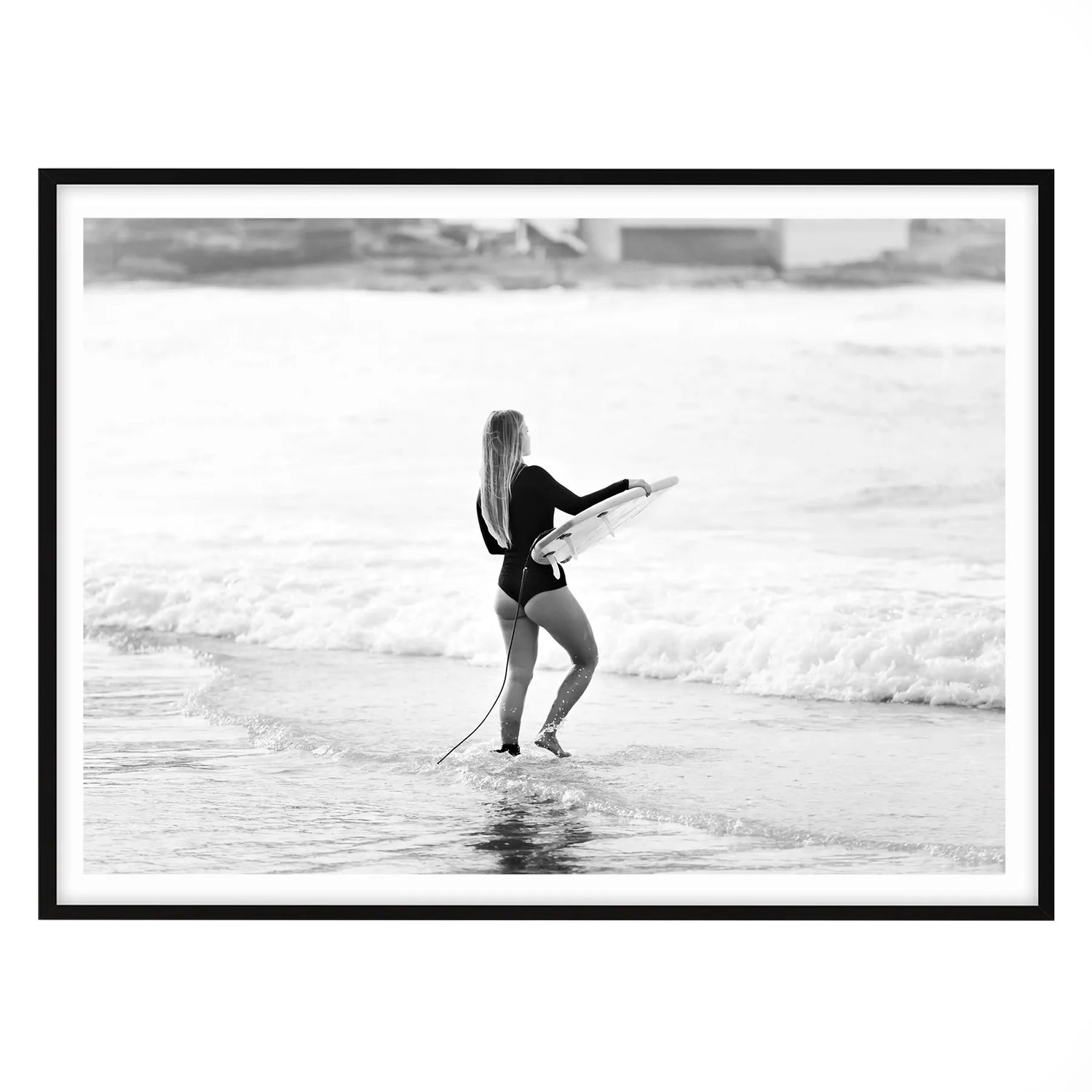 Salty Sunrise Session, Manly Beach - Black and White