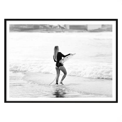 Salty Sunrise Session, Manly Beach - Black and White