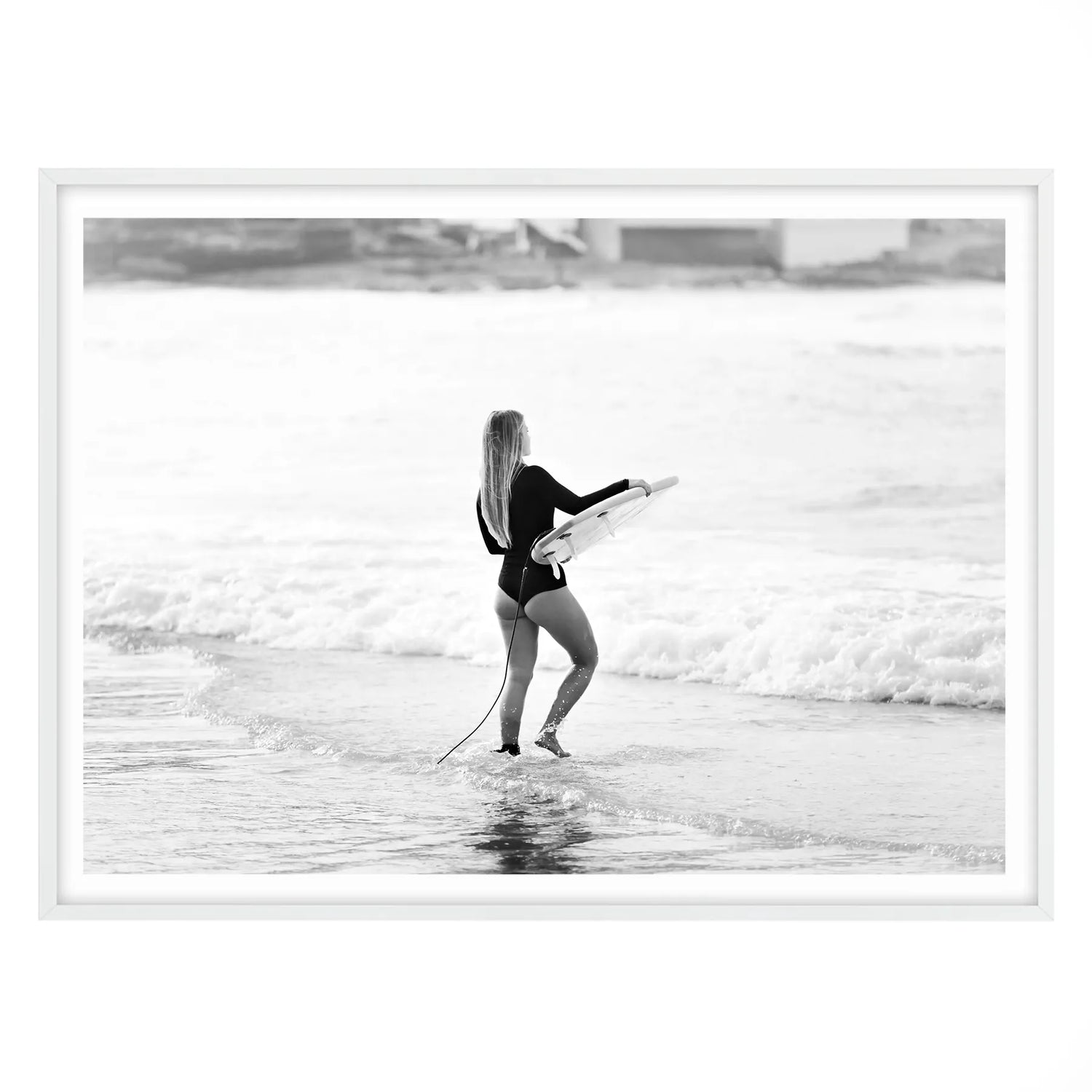 Salty Sunrise Session, Manly Beach - Black and White