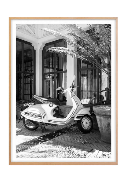 The Dior Vespa, Taormina - Black and White