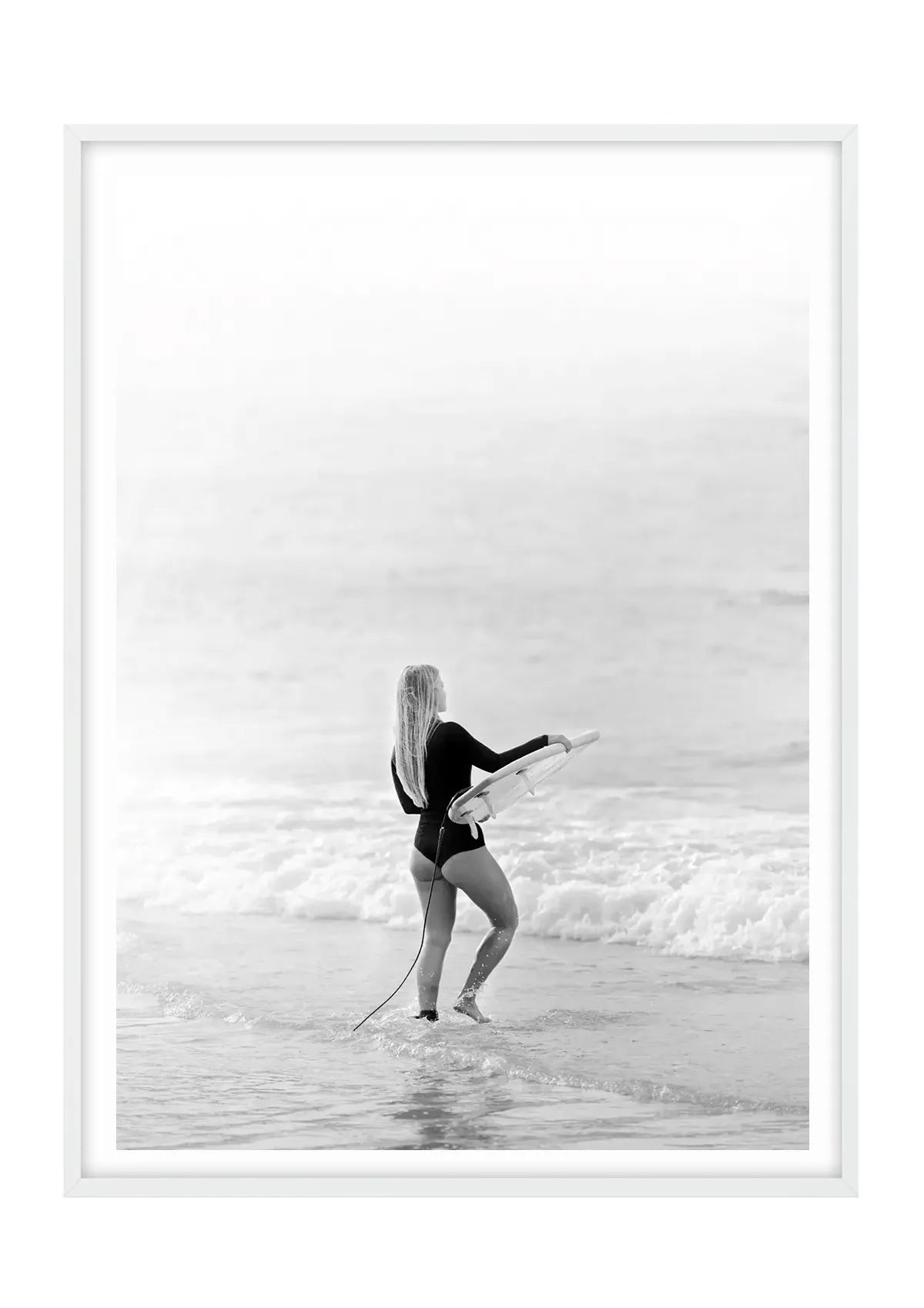 The Early Dawny, Manly Beach - Black and White