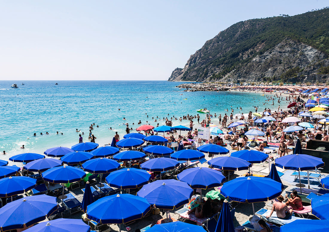 Vibrant Shores of Monterosso - Nostalgic Edit - Wall Art Print