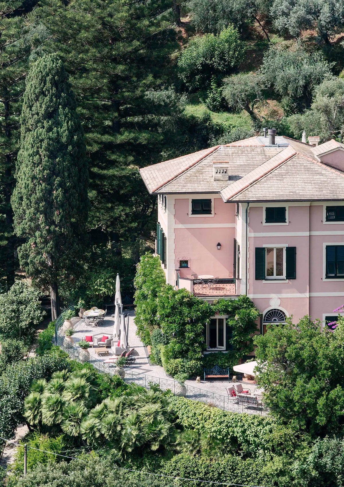 Villa with a View, Portofino - Nostalgic Edit - Wall Art Print